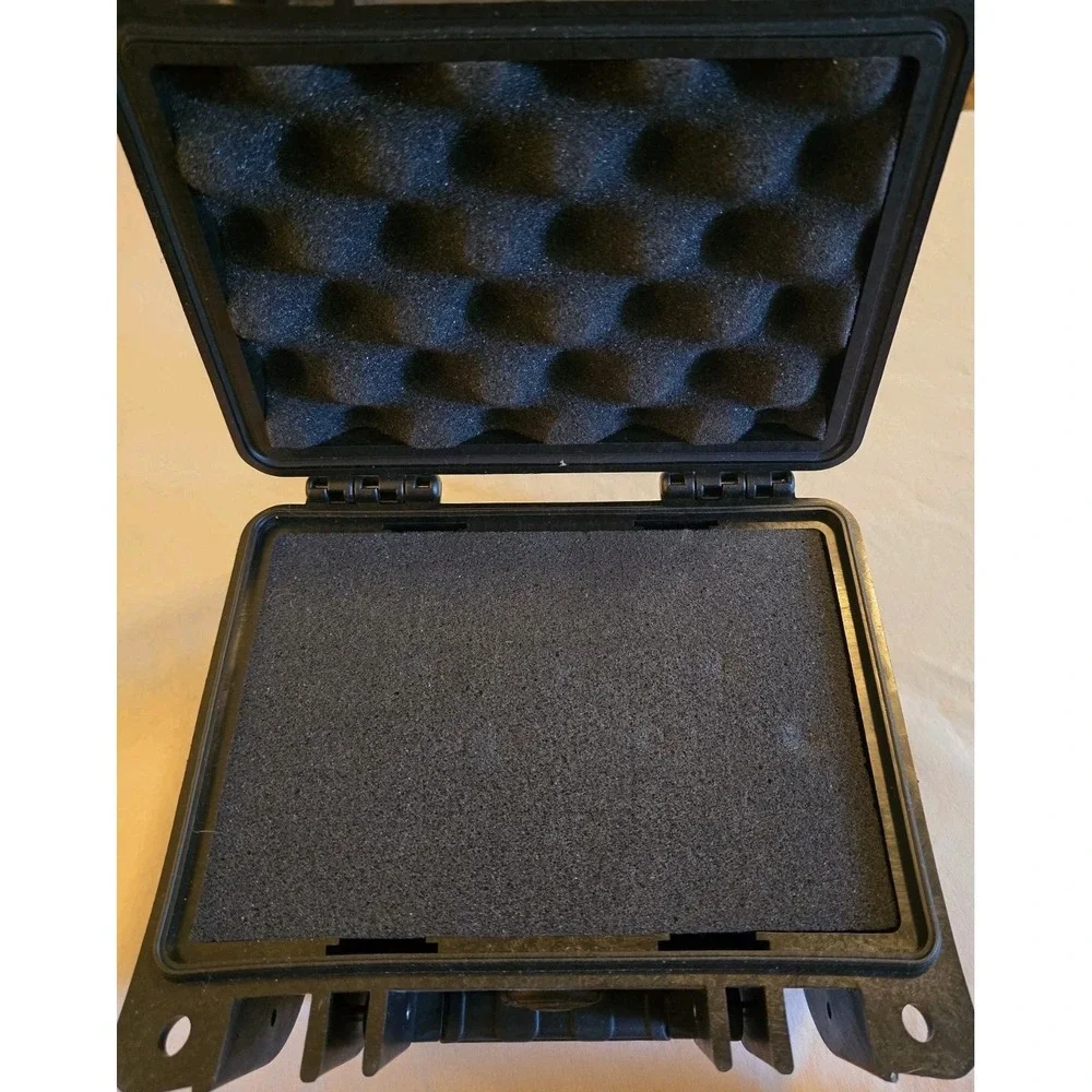 Pure Outdoor Monoprice Weatherproof Hard Case with Foam Black Utility Box